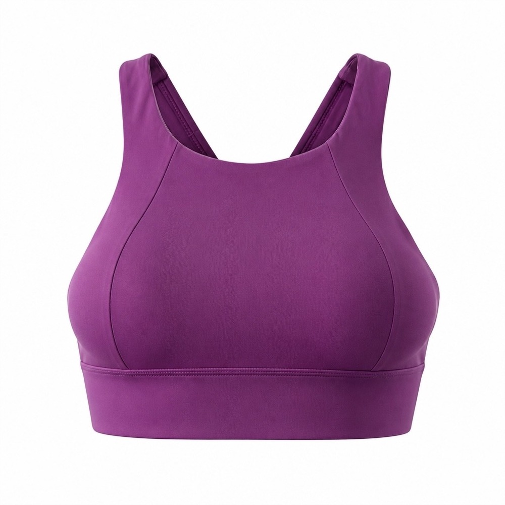 Lululemon Free To Be Serene Bra‎ High Neck Magenta Purple W2BW7S Womens Size 10
